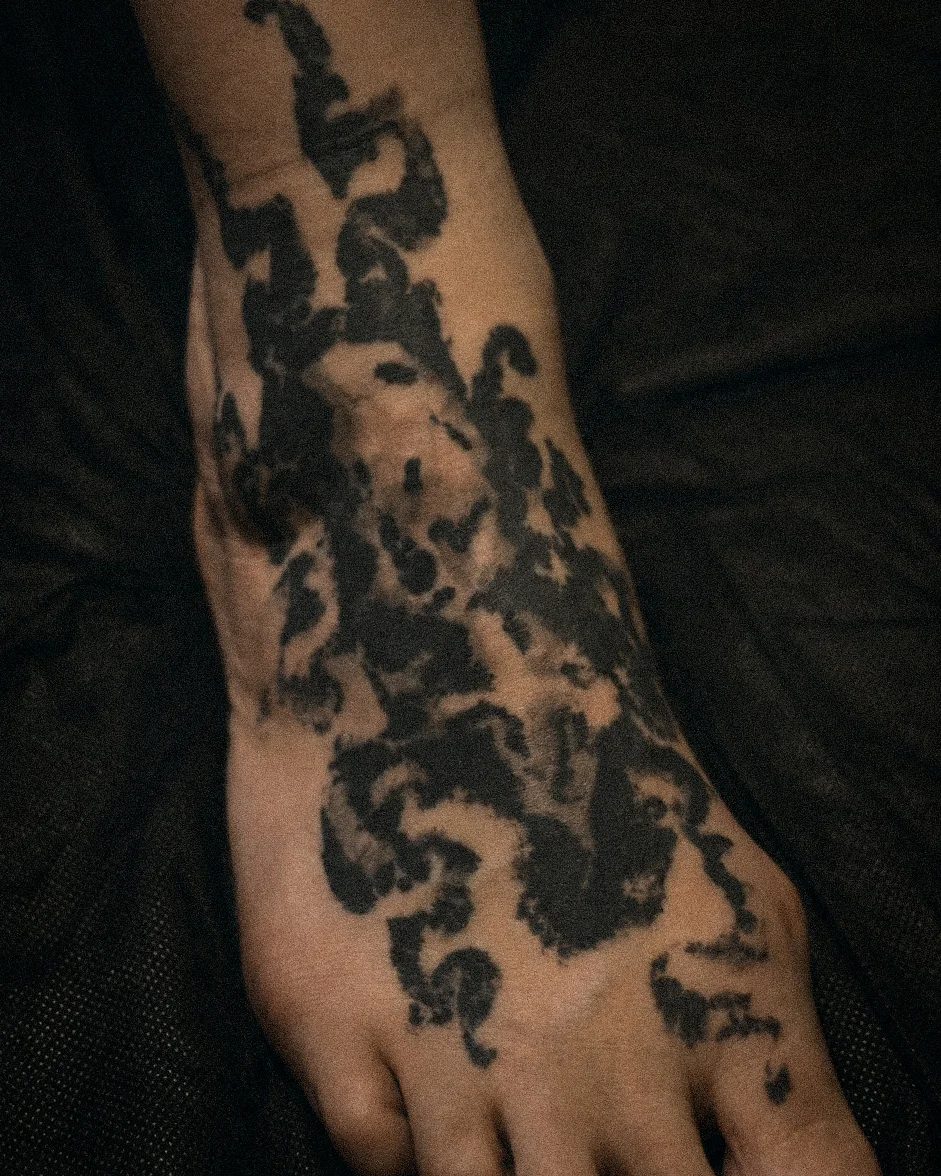 Ink-wash octopus — foot — 2024, Image 3