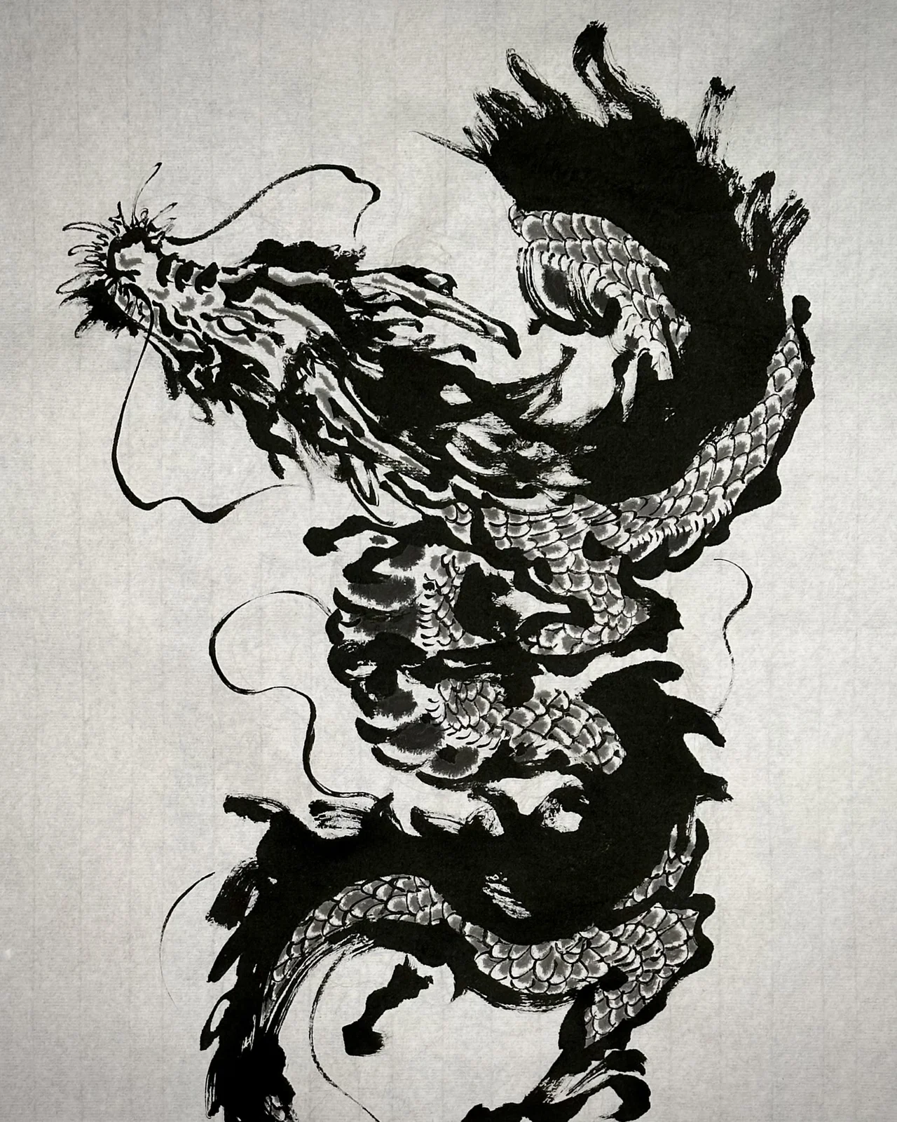 Ink-wash dragon — 2023, Image 7