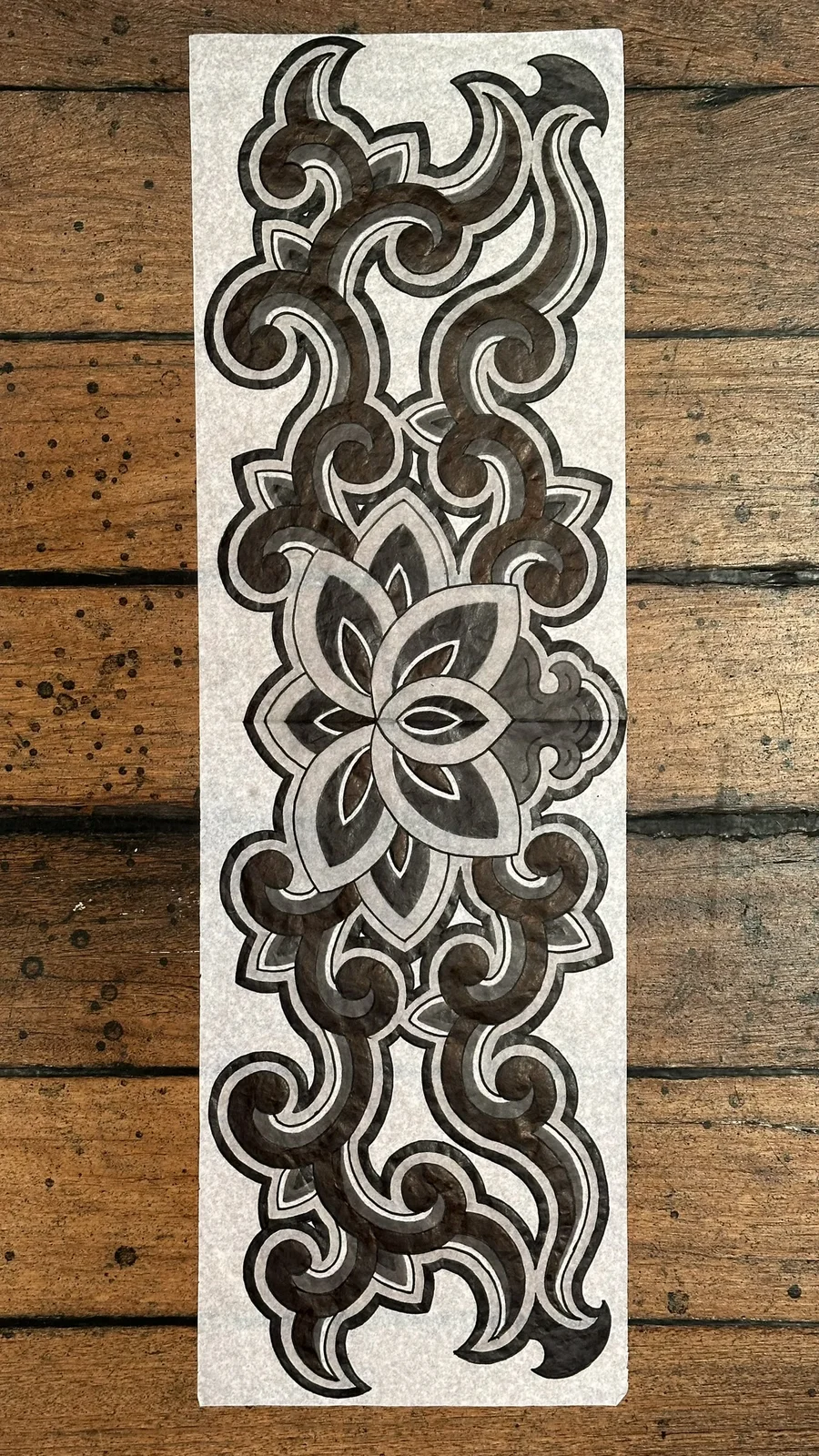 Dancheong lotus motif 1 — 2024, Image 4