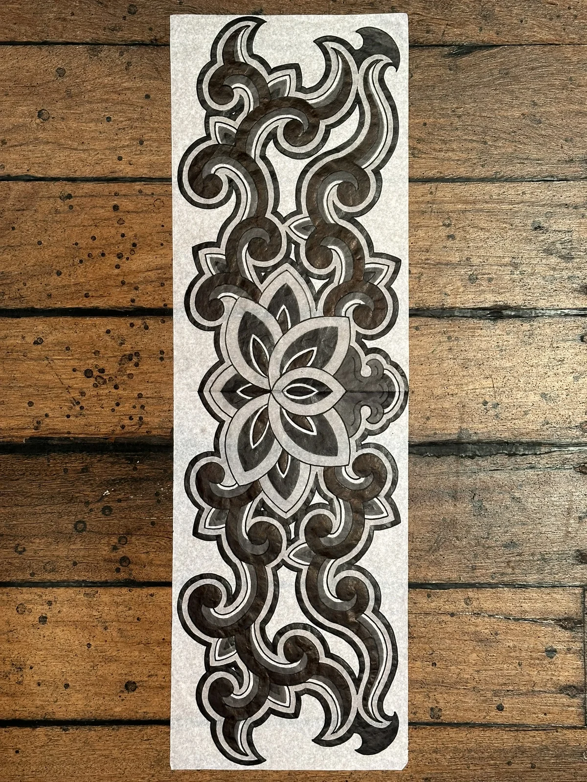 Dancheong lotus motif 1 — 2024, Image 3