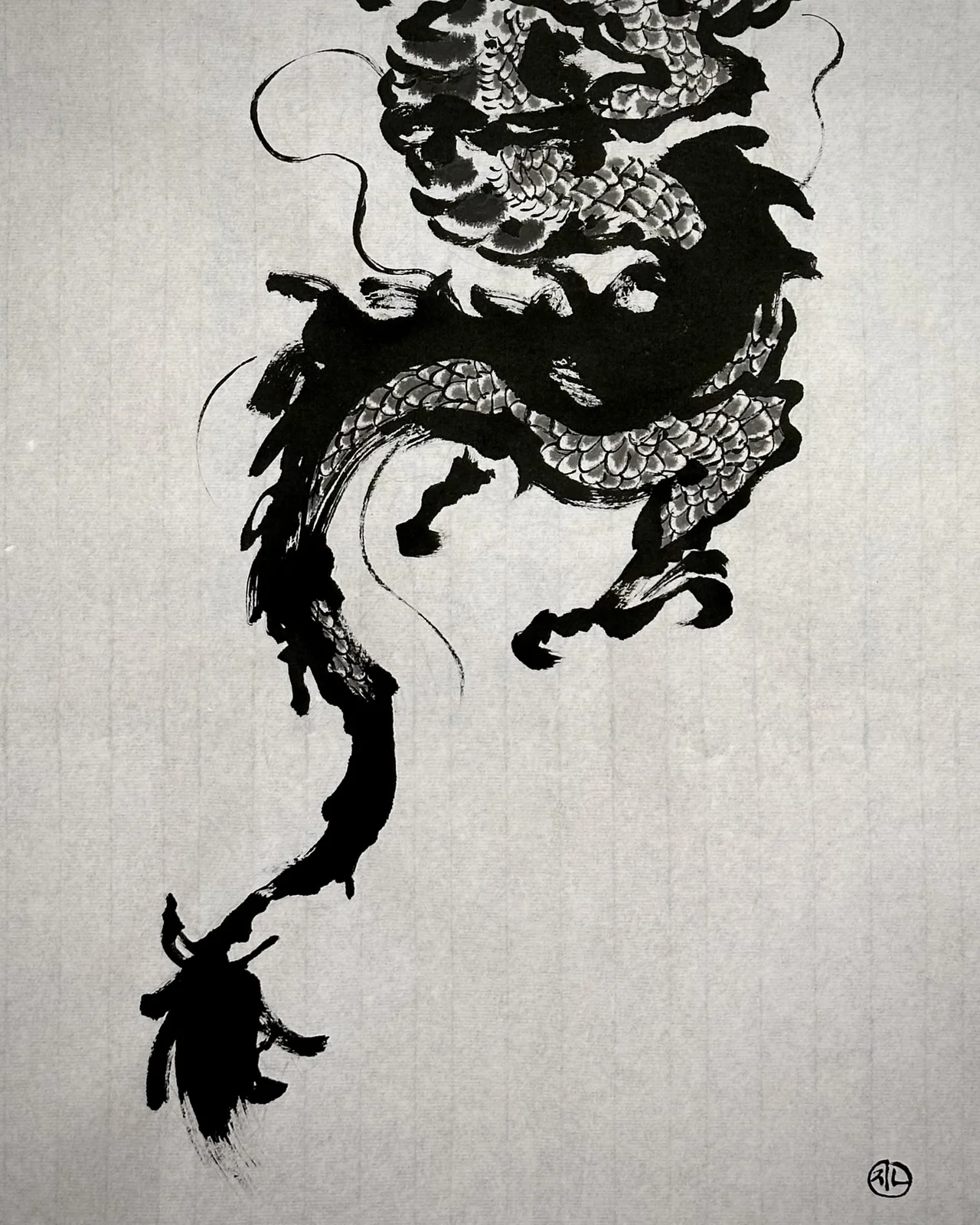 Ink-wash dragon — 2023, Image 5