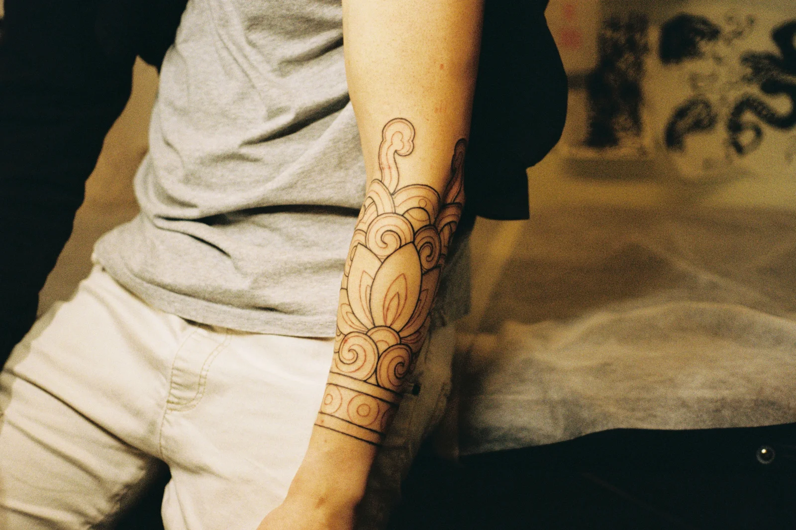 Dancheong lines — forearm — 2025, Image 2